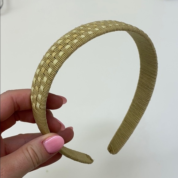 Cream/Tan Woven Headband - Picture 1 of 4